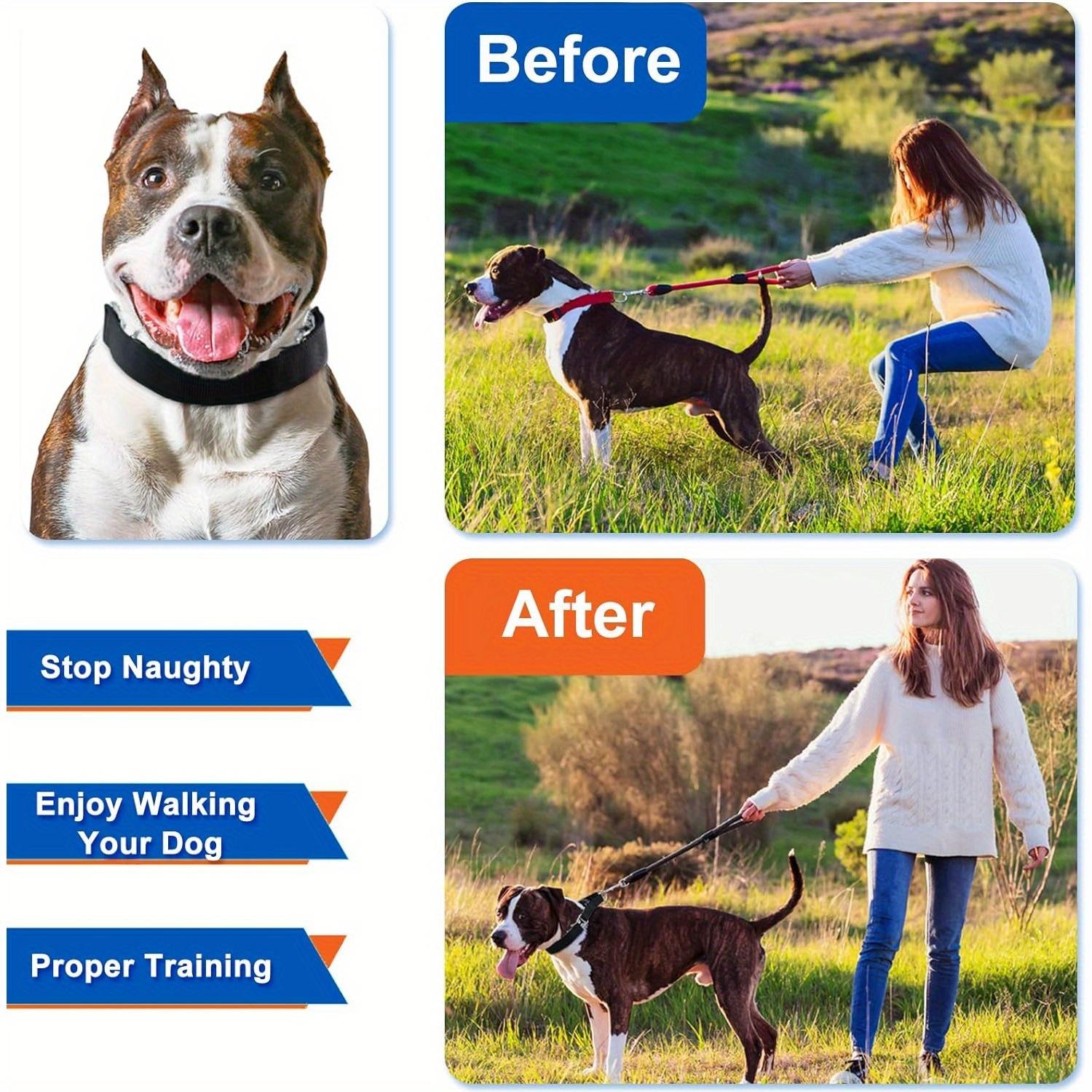 Adjustable Anti-Pull Dog Training Collar with Quick Release Buckle and Metal Spikes - Heavy-Duty Nylon Collar for Small to Large Dogs (Puppies and Adult Dogs) - Barking Control and Traction Obedience Aid, Durable Behavior Correction Collar