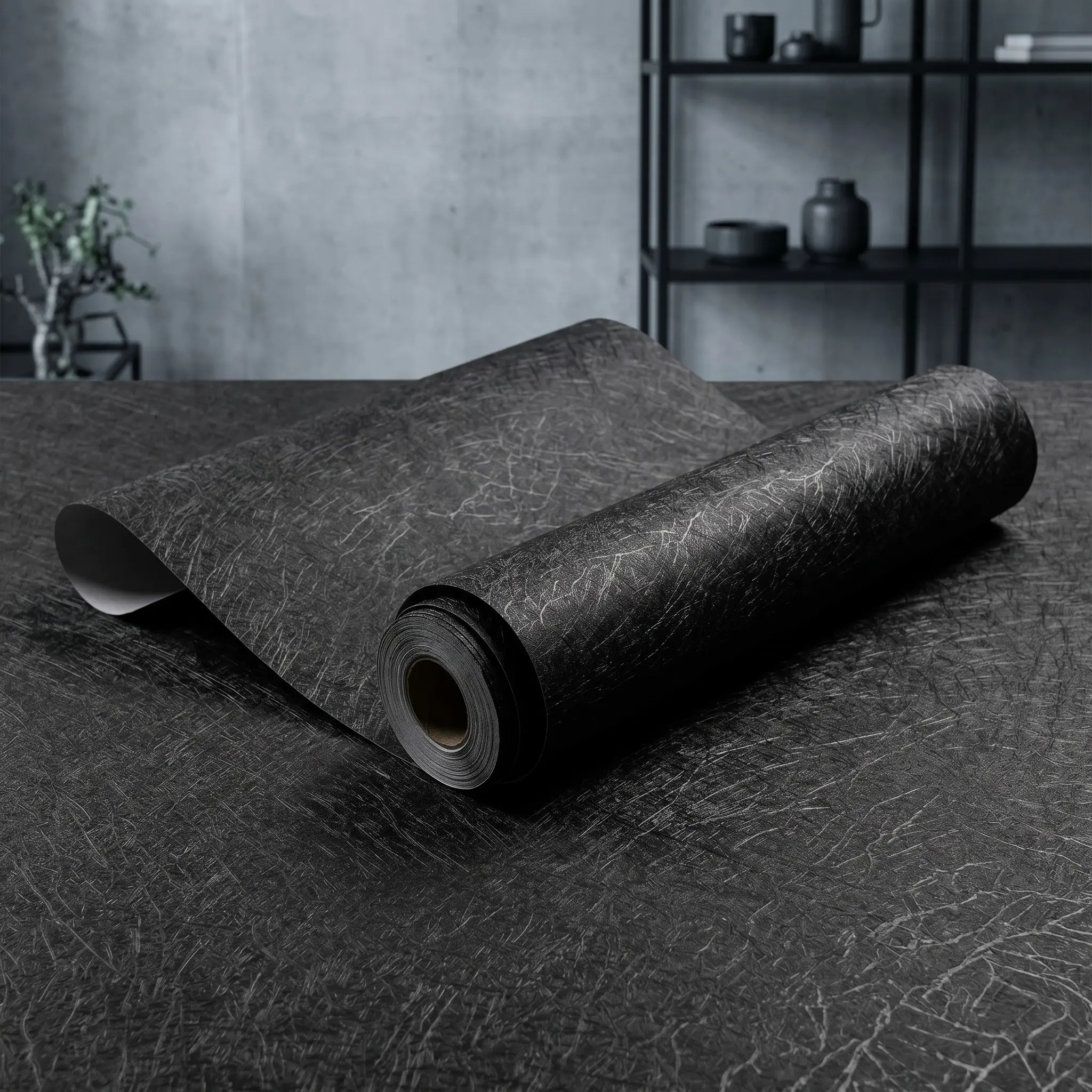Silk Texture Self Adhesive Wallpaper, Minimalist Industrial Style, Waterproof Removable, DIY Decoration for Home Renters, Diy Wallpapers