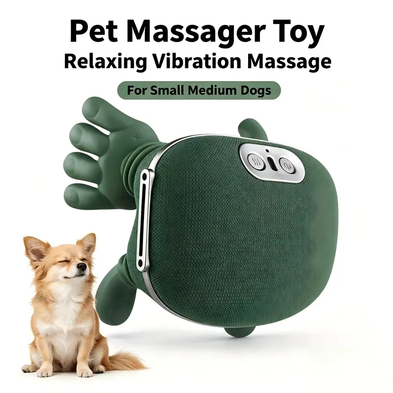 Wearable Pet Massager, Dog Massage Toy, Harness Style Pet Toy, Simulated Hand Massage, Vibration Pet Accessory, Suitable for Small  Medium Sized Dogs, Household Pet Relaxation Toy