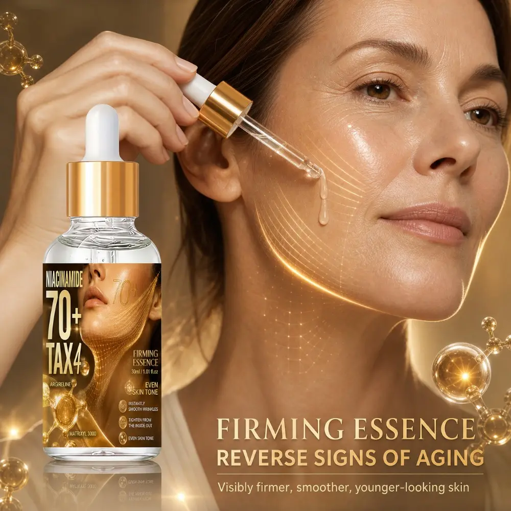 Luxury Korean Beauty Essence Liquid Can Instantly Smooth Wrinkles; Q10 Collagen Skincare Product, Moisturizing, Wrinkle-Removing Essence, with 10 Times Collagen Content, Can Make Facial Skin Wrinkle-Free in 3 Seconds And Quickly Absorb from Inside Out