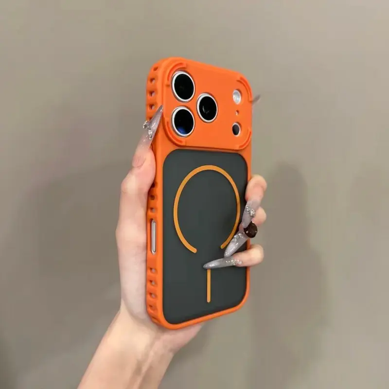 Armor-style heat dissipation holes, skin-feel, suitable for 17/16 phone cases, iP16pro14/13