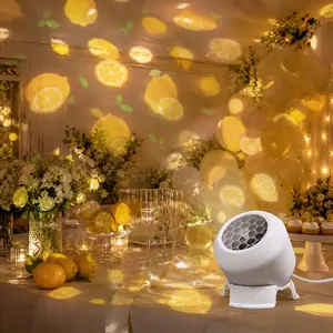 Dreamy Lemon Projection Lamp, USB Powered, 360° Adjustable, Soft Warm Light, Ideal for Bedroom, Cafe, Living Room, Party Decor