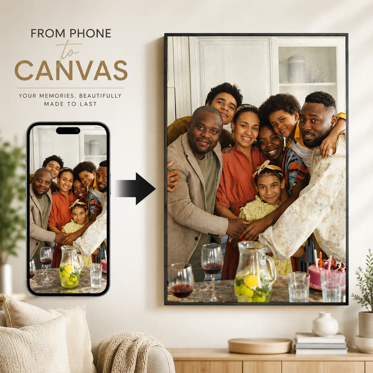 All Sizes Simple Custom Poster Printing - Personalized Poster - Family Photo Poster - Wedding Poster Portrait & Vertical custom poster personalized name poster family photo photo prints print gift custom prints personalize photo