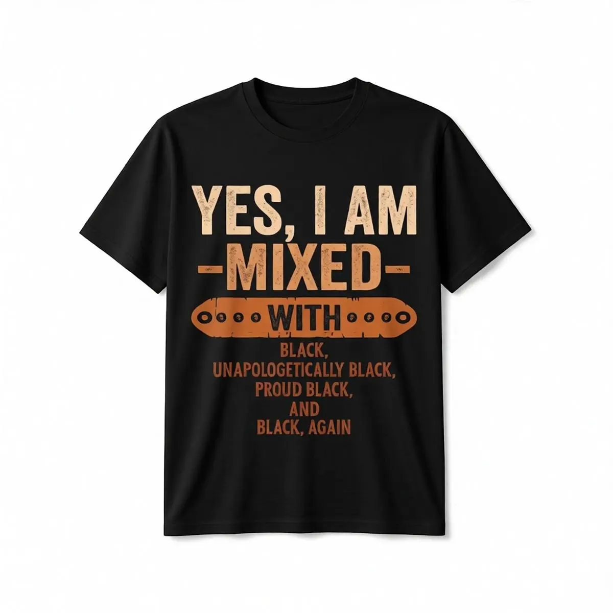 [Cool T-Shirt] Black History Month Cool BLM Melanin T-Shirt | Unisex Loose Fit Short Sleeve, 100% Cotton, S-XXXL, Geometric Print, Machine Washable