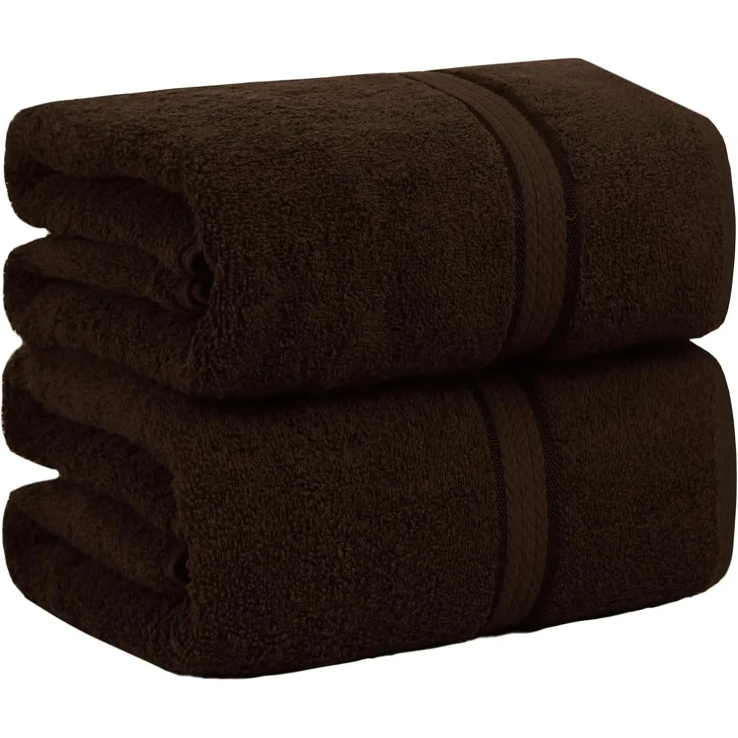 Ultra Soft Bath Sheet - 2 Pack 100% Ringspun Cotton Towels | Oversized 35x70 inch Chocolate Brown Bath Sheet - Absorbent 580 GSM Quick Dry Everyday Luxurious Hotel Quality Bathroom Towel