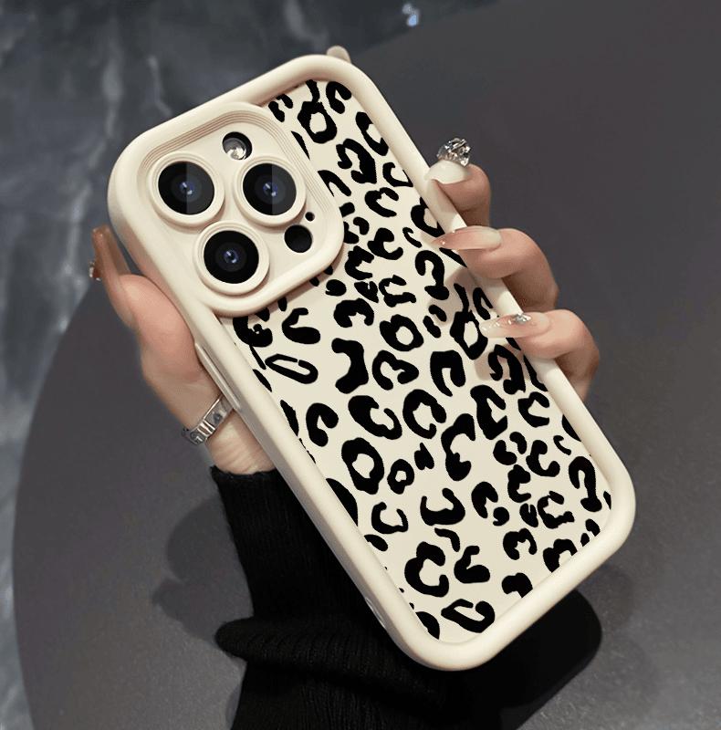 Designed for iPhone 17 Pro Max 16 Plus 15 14 13 12 11 Air E full Camera protection small leopard print  Lightweight Soft TPU Protection Shockproof Protection cover Stylish
