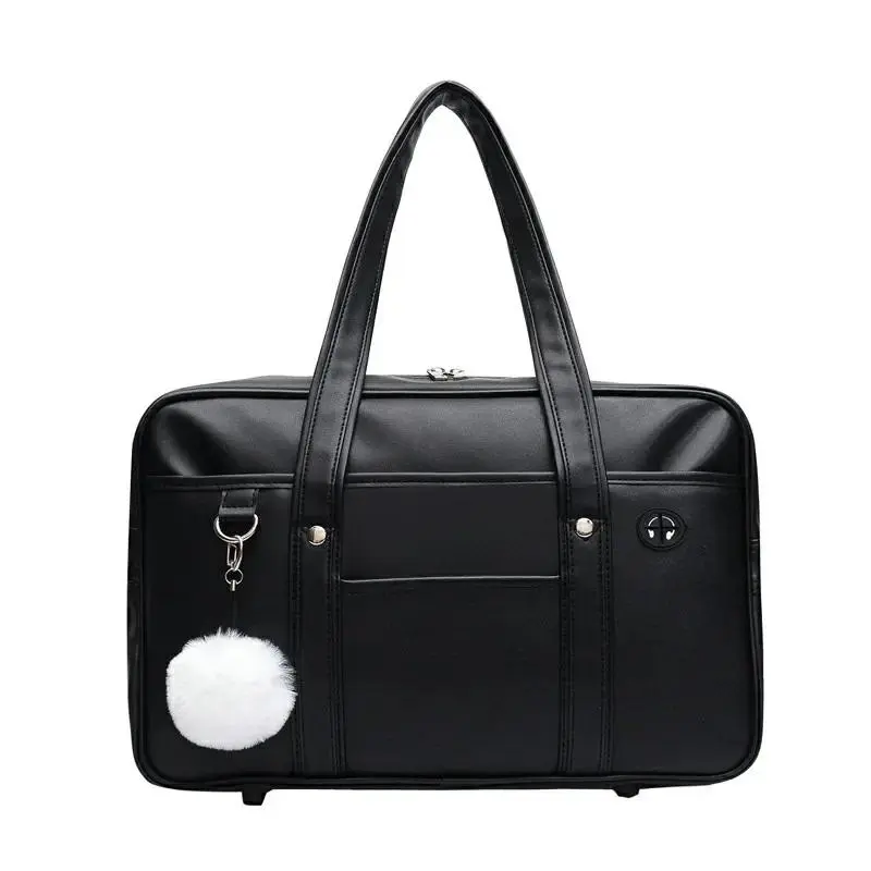 Japanese Casual PU Shoulder Bag Junior High School Students School Bag Handbag Anime Uniform Bag Tote Bags for Women Bolsos