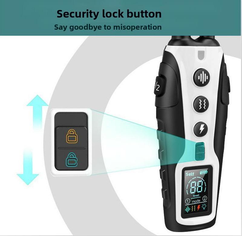 Pet Smart Color Screen Dog Training Device IP67 Waterproof Rechargeable ...