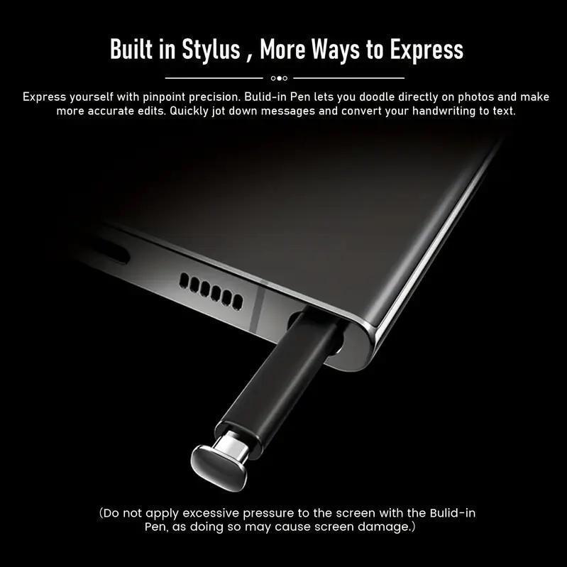 S25 Ultra Unlocked 5G Android 14 Smartphone.12GB+512GB,6.99" HD Display,68MP+108MPCam,7800mAh, Dual Card, Built-in Pen, FaceUnlock, , Case & Protector