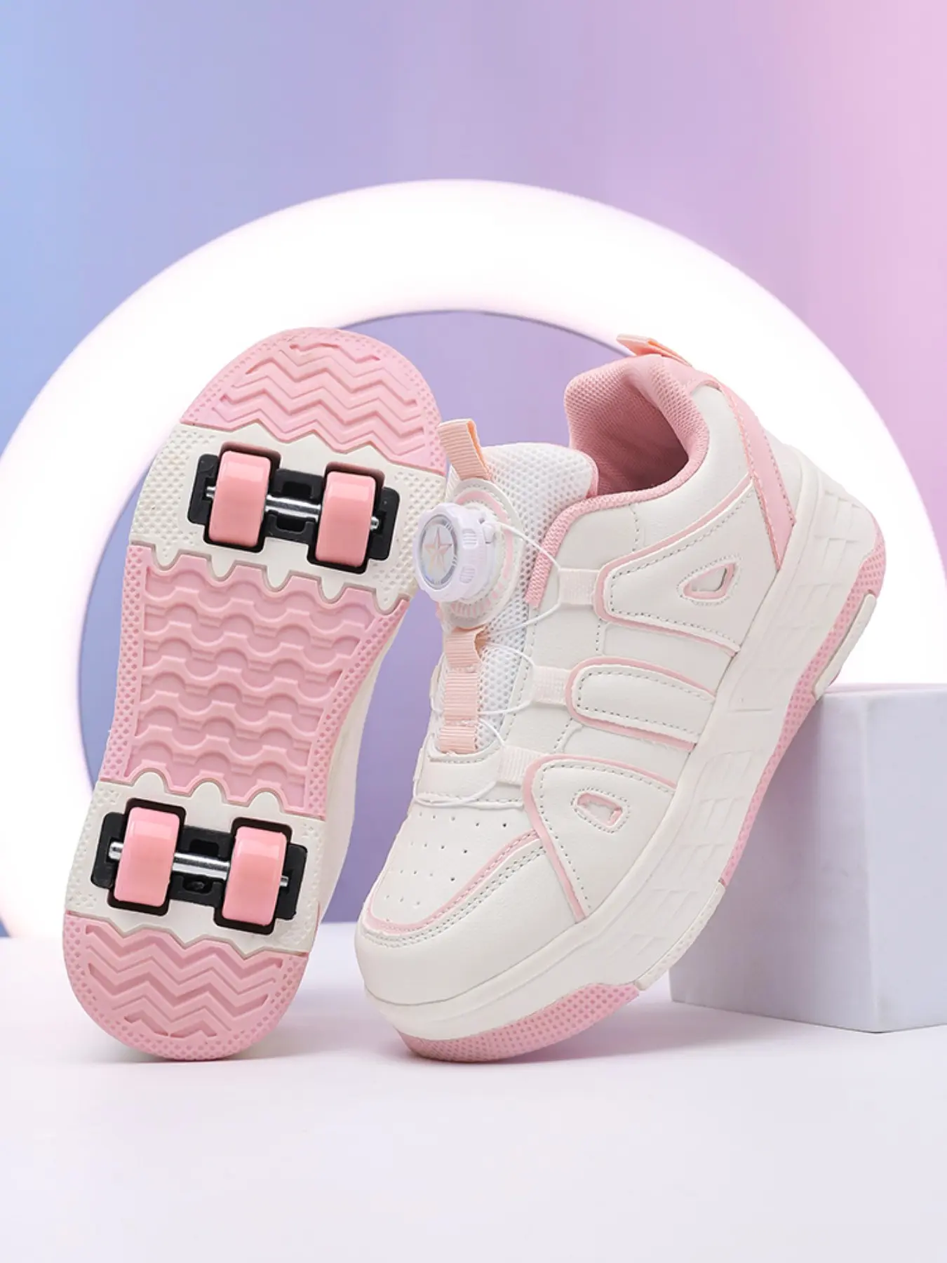 New Simple Women's Roller Skates, Detachable Wheels, Casual PU Leather, All Seasons, Outdoor Play, Commute, Sports Shoes, PU Leather Rollerskates