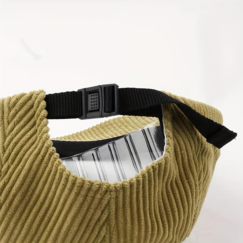 Solid Color Men's Women Corduroy Baseball Cap Outdoor Casual Vintage Soft Brim Five-Panel Hat