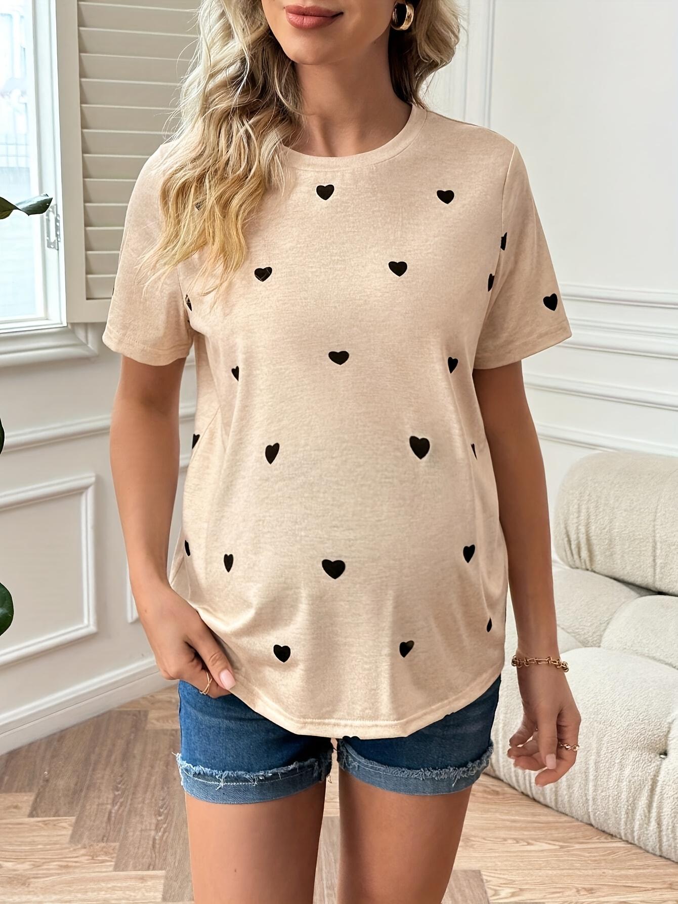 Summer T-shirt for pregnant women, casual shirt, sportswear, comfortable maternity wear