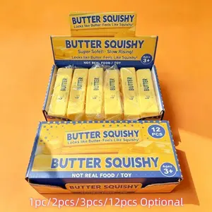 Golden Butter & Pumpkin and Ghost Squishy Set,  Strawberry Butter Squishy + 1pcs/2pcs/3pcs Liberty Dumpling Slow Rising Squishy Toys, 250 Anniversary Soft Squeeze Butter Stick Balls,Stress Relief Pressure Sensory Fidget Toy for Kids Adult