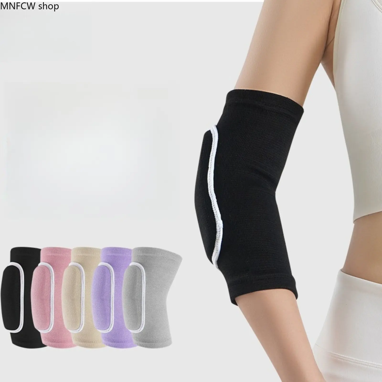 Short-Sleeve Protective Elbow Sleeves for Women, Breathable Fabric Arm Guards with Excellent Cushioning, Absorbs Pressure for Fitness