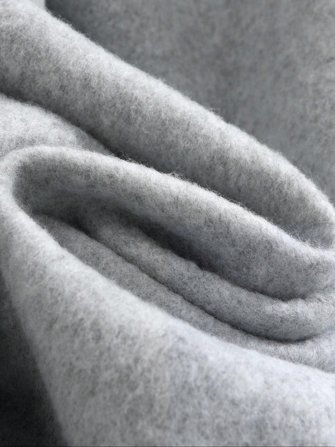 Men's Casual Fleece Drawstring Pants, Comfortable Warmth for Daily Wear, Sports & Outdoor Activities, Men's Jogger Sweatpants, Drawstring Waist Sweatpants