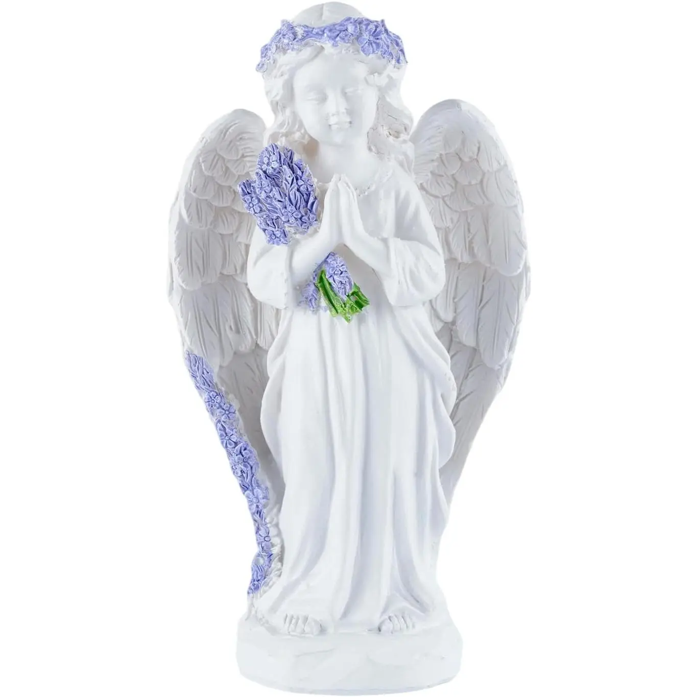 Praying Angel Figurines for Garden Statues Angel Decor, Lavender |  Guardian Angel Statue,Memorial Garden Decor,Yard Statues,Outdoor Statues For Garden,Christian Catholic  Decor