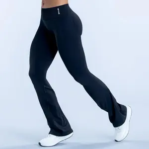 IMpact Hourglass Sculpting Flare Yoga Pants - Seamless Scrunch Booty Workout Leggings