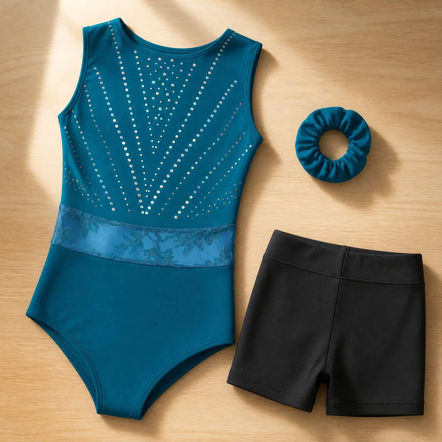 Gymnastics Leotards with Shorts Activewear for Girls, Adults & Children(Gift)