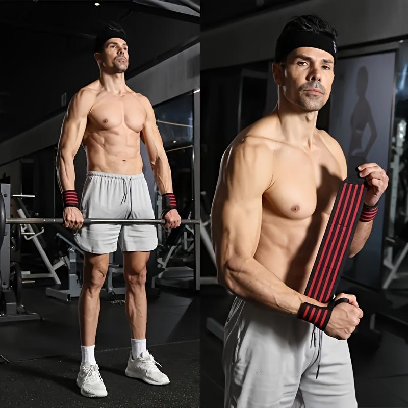 1 adjustable fitness wristband - unisex polyester weightlifting strap, thickened fitness band with thumb loop, suitable for strength training