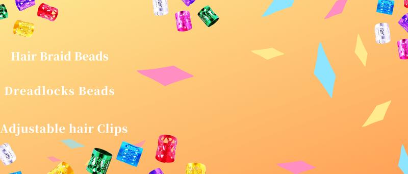 400 Hair  for Braids Accessories Dreadlocks Beads Hair Cuffs Hair Rings Hair Braid Clips Colorful Aluminum Adjustable Metal Hair Accessories for Women and Girls (Multi-colored)