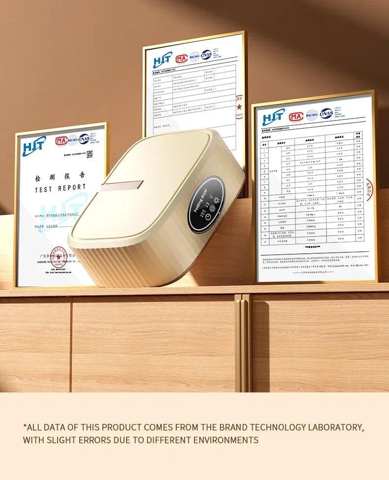 Mini Portable Folding Dryer with US Plug - Timing Function Energy Saving Three Colors - Space Saving for Business Travel Tourist Apartments Household Items Home Appliances