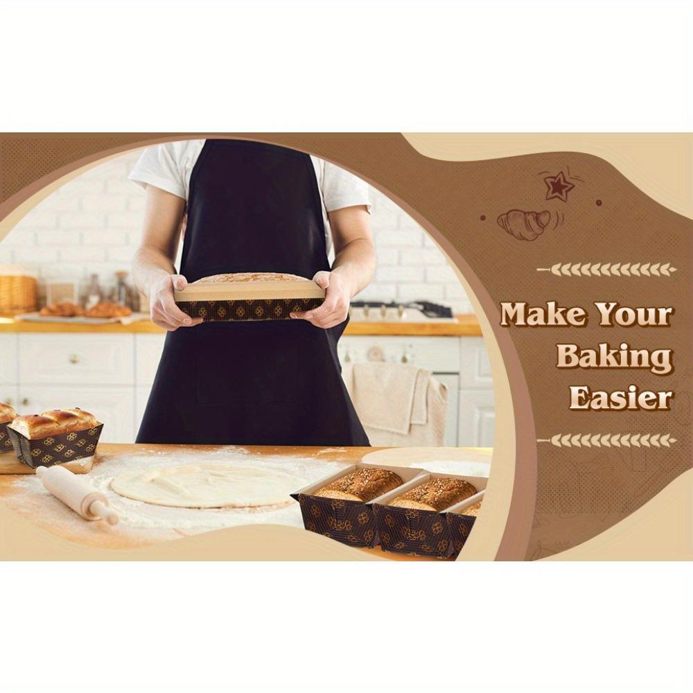 [Mini Baking Trays] 50/25pcs Stackable Disposable Mini Rectangular Corrugated Cardboard Baking Trays |   Brown, Holiday, Party, 3.1 X 1.5 X 1.7 Inches