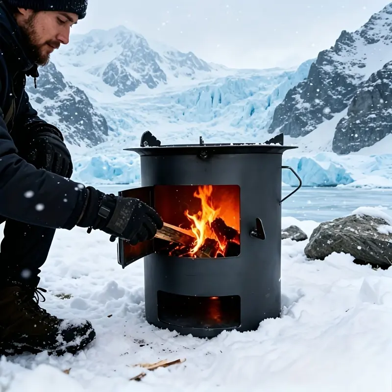 Festival gathering atmosphere, heating stove, outdoor picnic camping, multi-purpose oven, home and outdoor dual-use stove, Camping Cooking