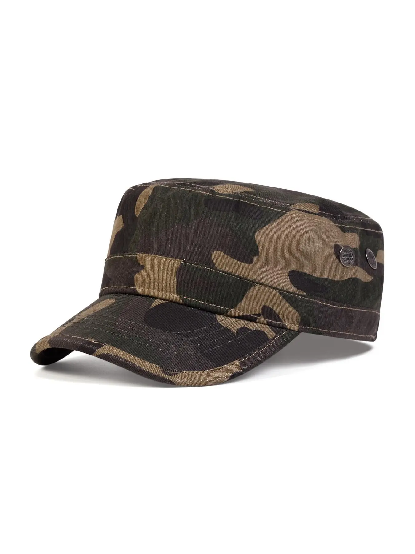 Unisex Cadet Army Cap Adjustable Breathable Military Hat UPF 50 Sun Protection Outdoor Headwear Camo Dad Hat Adjustable Caps