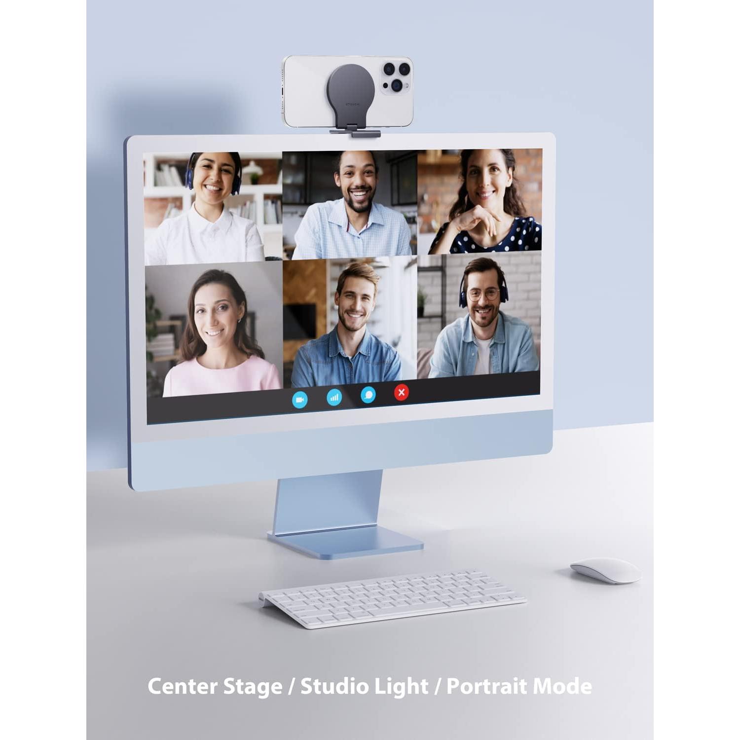 Continuity Camera Mount for Desktop , iMac Compatible  Webcam Mount with Mag-Safe for  Desktops and Displays,  TV 4K