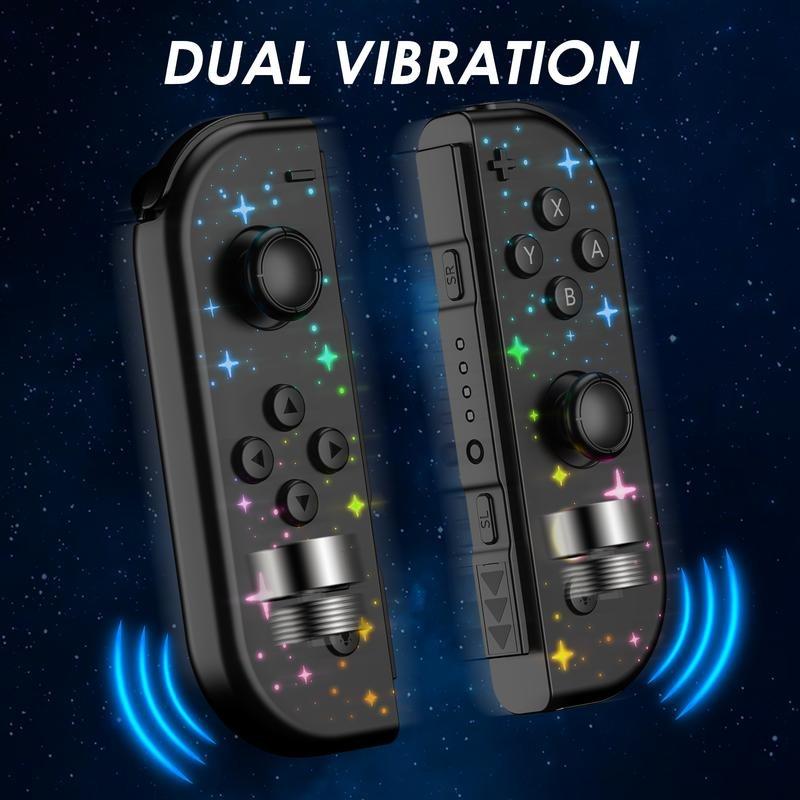 Jorrep Controller for Switch, Dual Vibration/wake-Up Function Backup Controller, Compatible with Switch Lite Oled, Lithium Ion Batteries Included