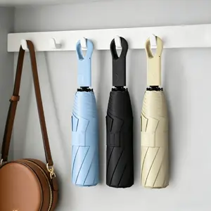 Compact Automatic Folding Umbrella, Lightweight UV Protection, Portable Rain and Sun Shelter, Unisex Handheld Design, Model H-0022