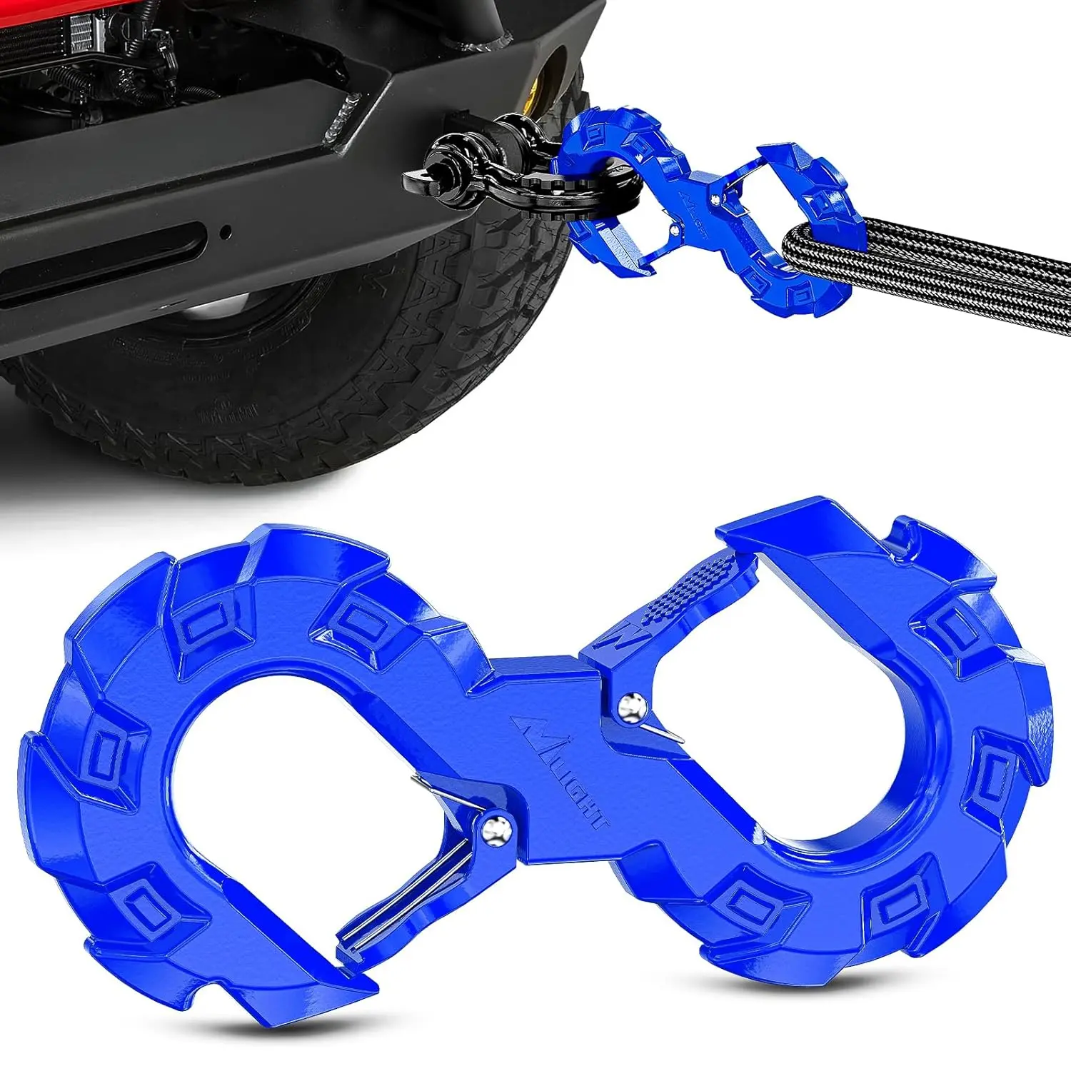 Nilight Quick Release S-Tow Shackle Hook – Heavy Duty Off-Road Recovery Hook, Fits Winch Rope & Recovery Strap, 11,000 LBS Working Load, for Jeep, SUV, ATV, Trailers, Blue
