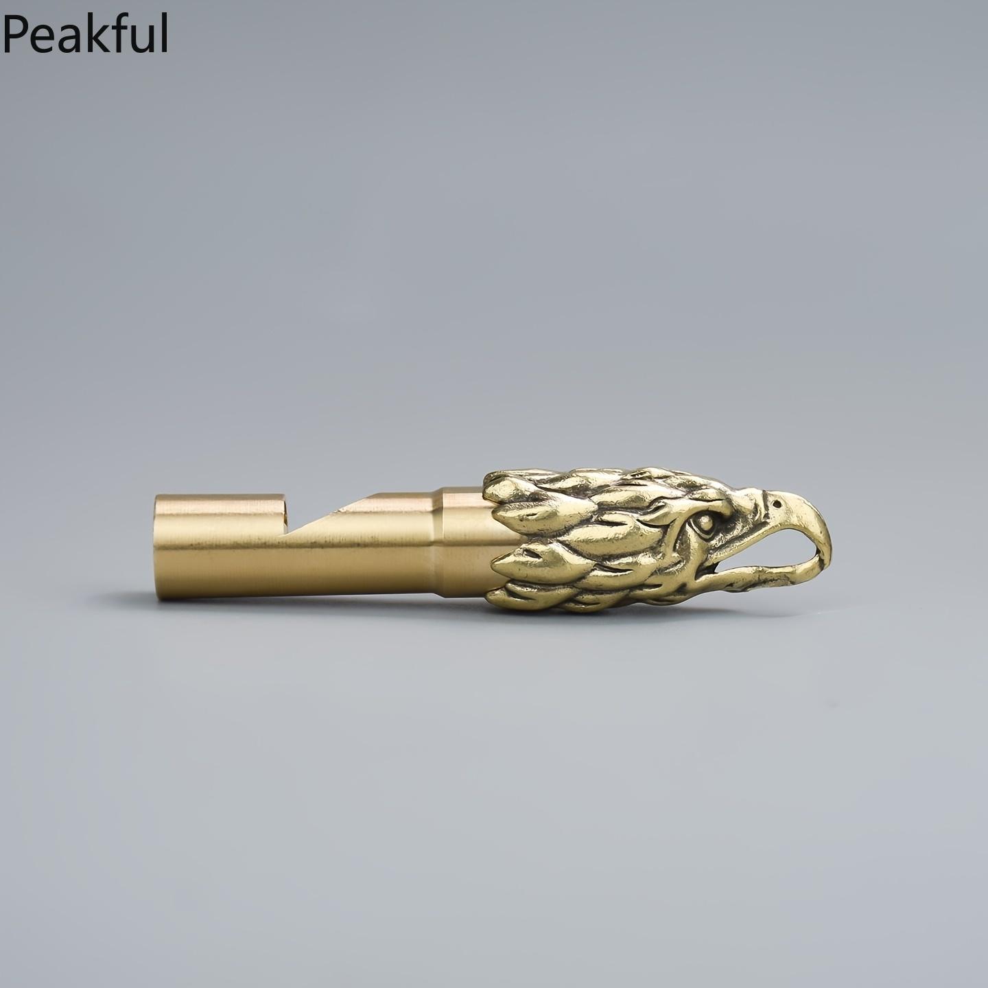 Handcrafted Eagle Head Keychain – Vintage Brass Whistle Pendant, Unique Eagle Design, Perfect for Keys, Bags, or as a Decorative Gift, Stylish Accessory for Outdoors & Adventure Enthusiasts