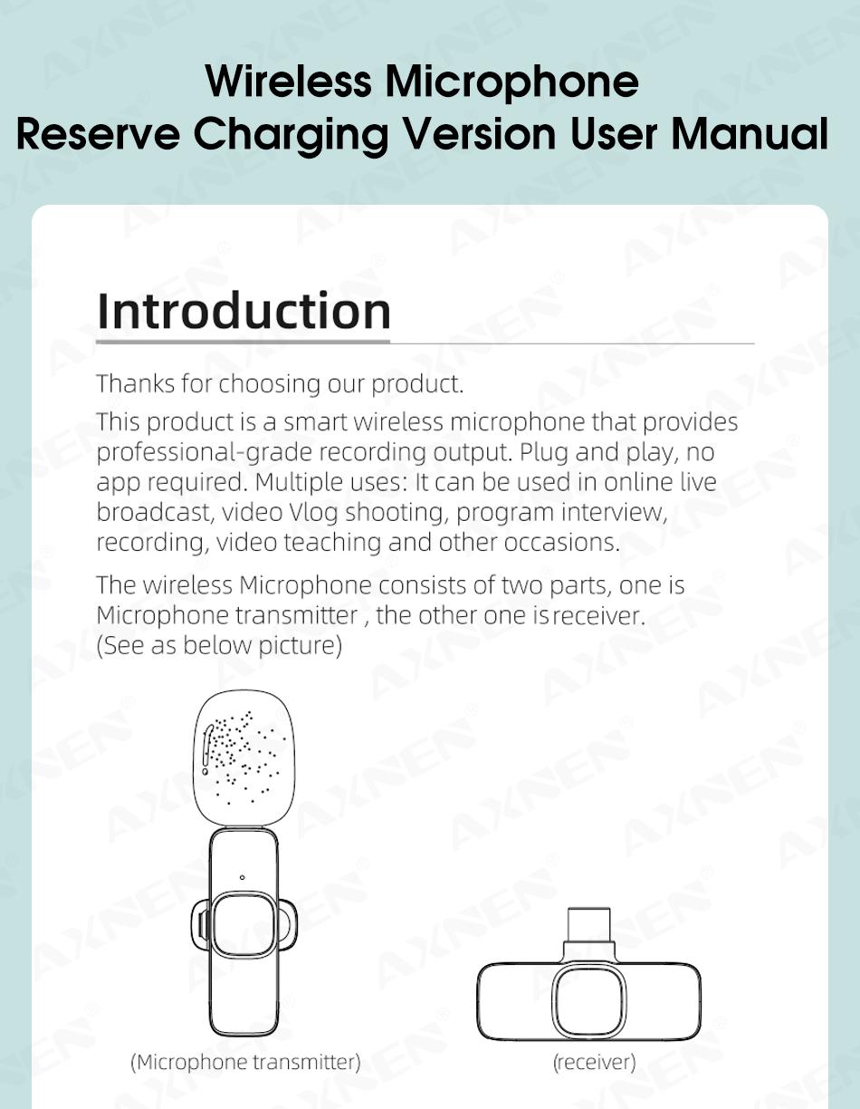 Type C Wireless Lavalier Microphone.for Ios Mic Studio Karaoke Interview Sound Recording Microphone for Wireless Lavalier Mic Microphone Accessories Type C Wireless Lavalier Microphone.for Ios Mic Studio Karaoke Interview Sound Recording Microphone for Wireless Lavalier Mic Microphone Accessories