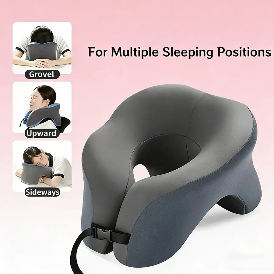 Versatile U-shaped Travel Pillow, Suitable for Daily Napping and Neck Support During Air Trips