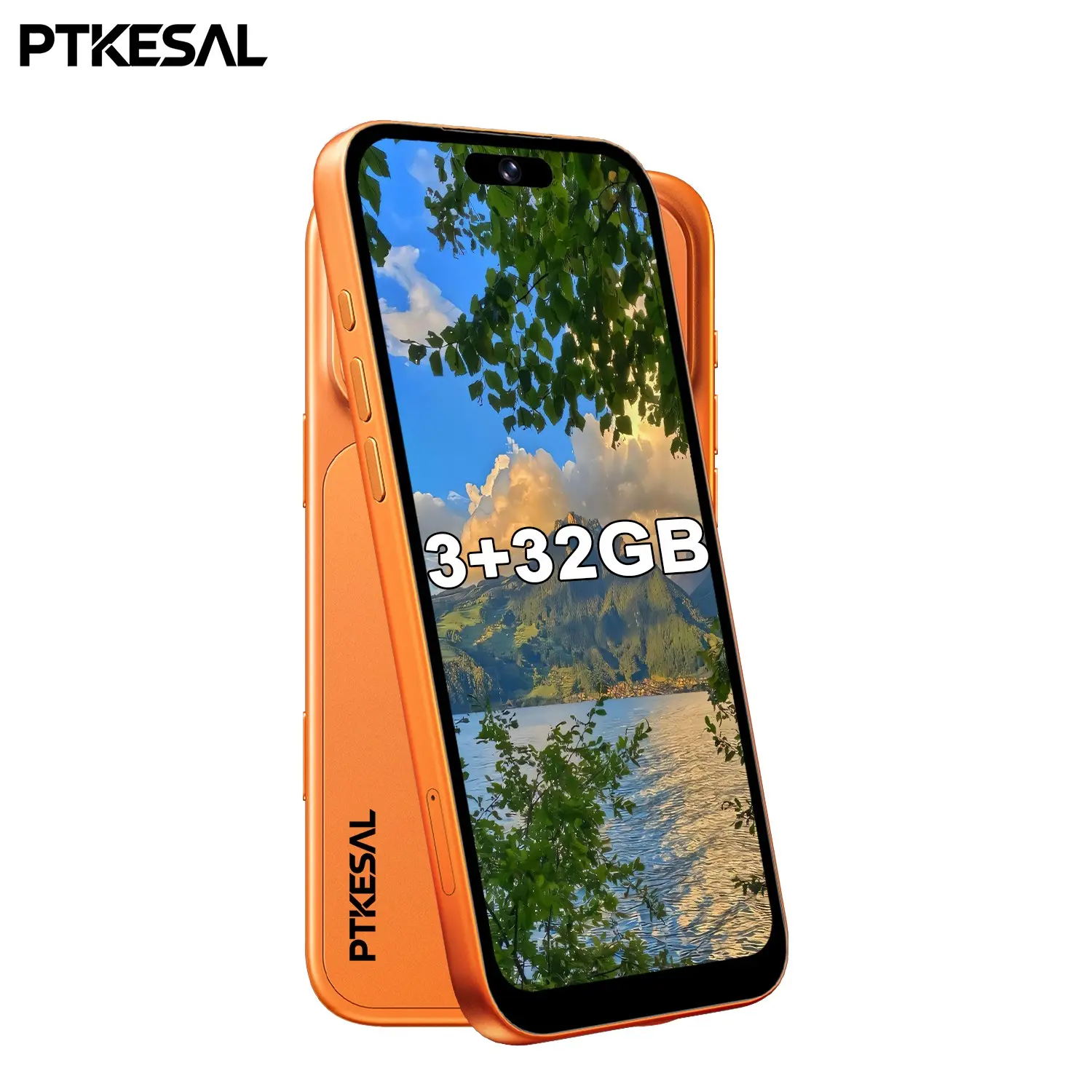 PTKESAL smartphone 17 Pro Max 6.75-inch high-definition screen 3GB+32GB memory 5MP+13MP pixel 4100mAh 4G network dual card dual standby eight core processor Android 12 system facial recognition fingerprint unlock smartphone