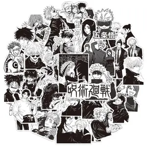 10/30/65pcs Black White Jujutsu Kaisen Anime Stickers Cool Satoru Gojo Cartoon Decals Phone Skateboard Luggage Graffiti Sticker