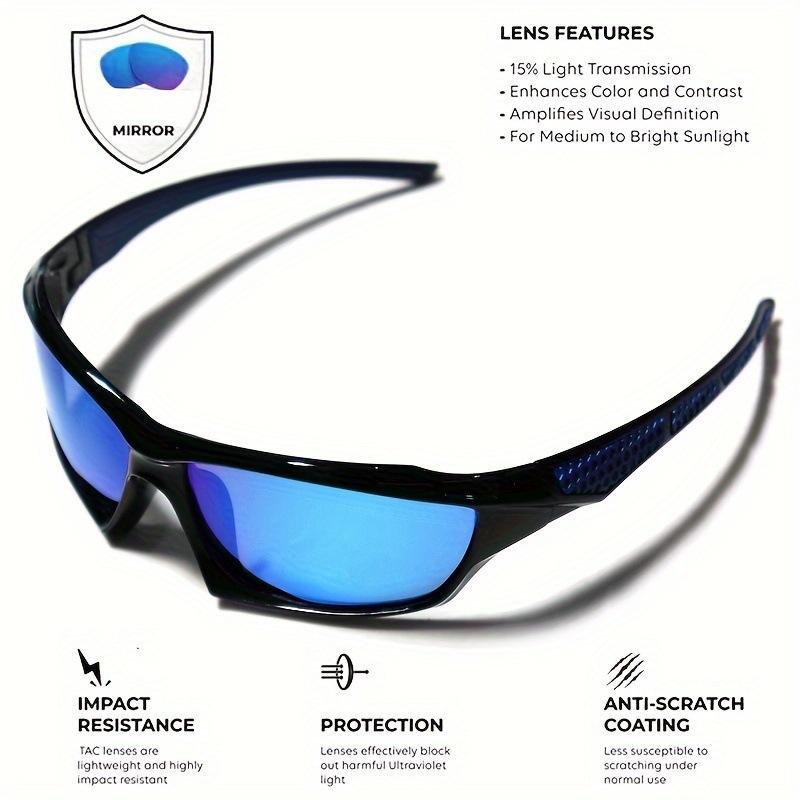 3PCS Polarized Sports Sunglasses for Men & Women High-Performance Wrap-Around Design, UV400 Protection, Lightweight Durable Eyewear for Fishing, Cycling, Running, Driving & Outdoor Adventures