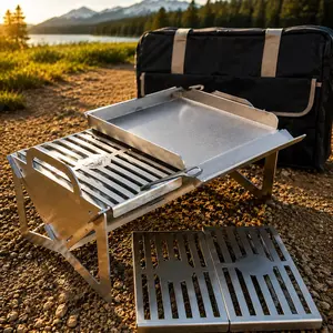Hauler Grill Adventure Package, Portable Grill bundle for Camping & Hiking & Outdoor Activities