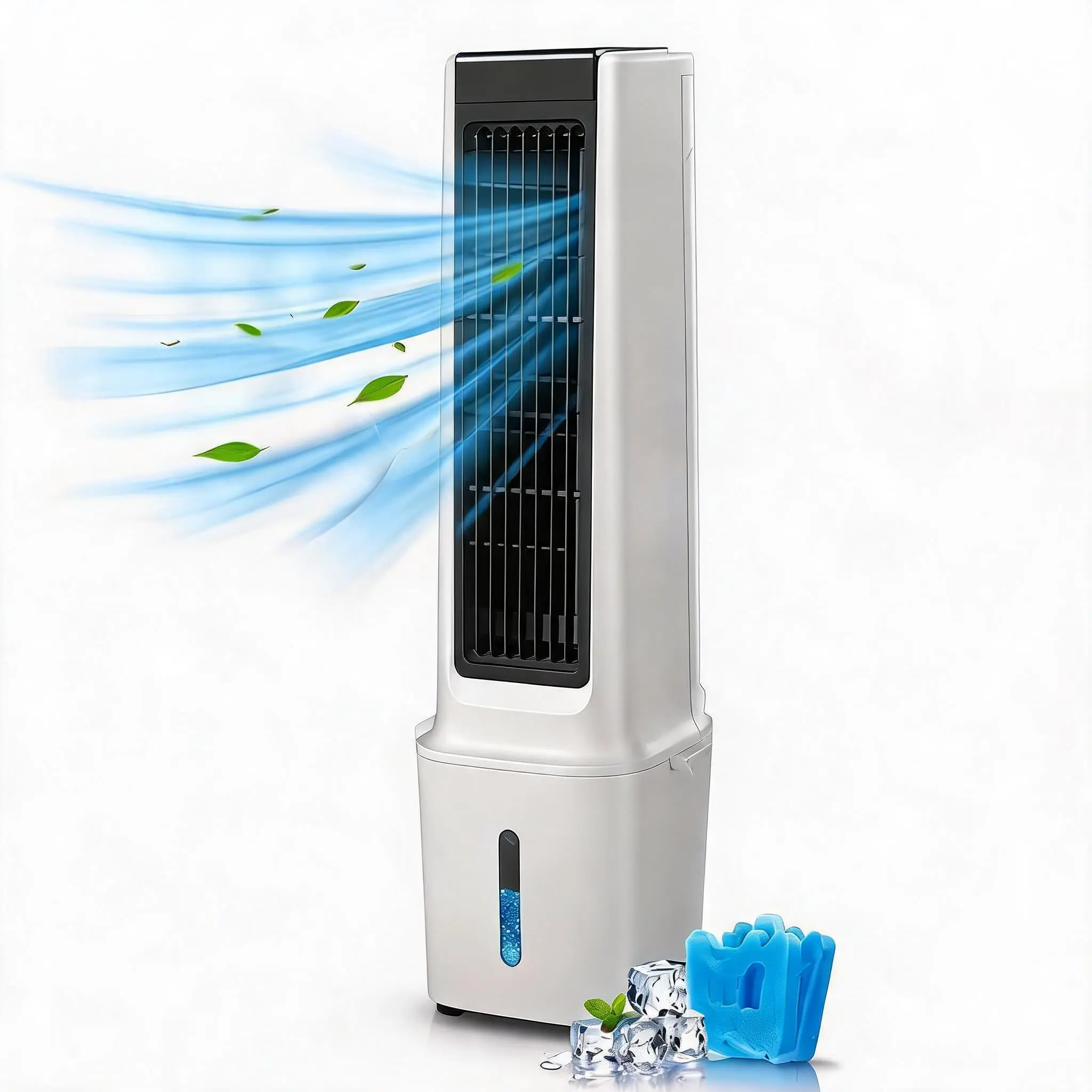 Evaporative Air Cooler Portable, 3-in-1 Swamp Cooler Fan with 4.5 Gal Water Tank, Remote Control, Timer, 3 Speeds, 120° Oscillation for Home, Office, Garage & Workshop Indoor/Outdoor Use