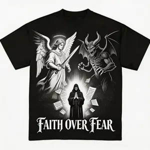 Graphic Tee Unisex Oversized Cotton White Daily Casual Streetwear All Season Back Print Vintage Glory To God Faith Graphic Design