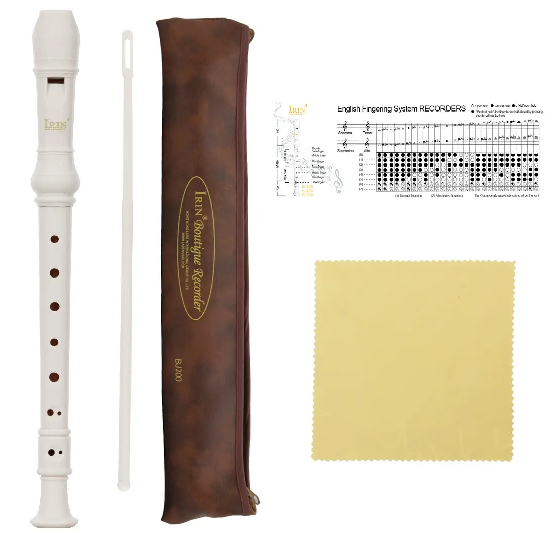 Irin Baroque Premium Flute, High-Quality Woodwind Instrument, Musical Instruments, Perfect for Musicians & Music Lovers, Ideal for Concerts & Performances