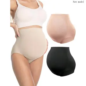 Maternity Support Underwear  Women No Show Seamless Pregnancy Compression Shapewear Over Bump