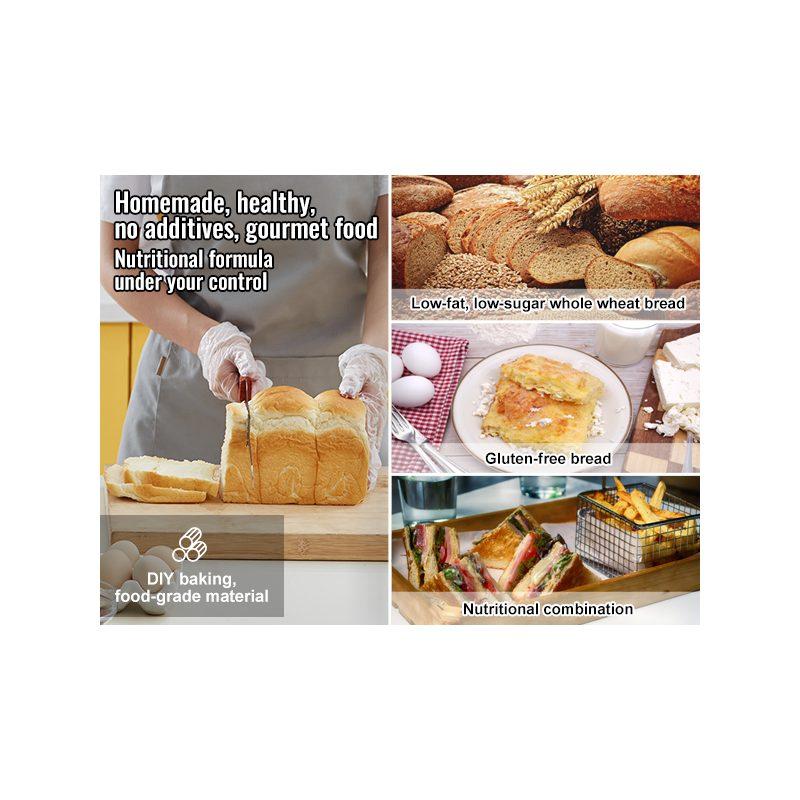 VEVOR Bread Maker, 15-in-1 3LB Dough Machine, Nonstick Ceramic Pan Automatic Breadmaker with Gluten Free Setting, Whole Wheat Bread Making, Digital, Programmable, 3 Loaf Sizes, 3 Crust Colors, White VEVOR Bread Maker, 15-in-1 3LB Dough Machine, Nonstick Ceramic Pan Automatic Breadmaker with Gluten Free Setting, Whole Wheat Bread Making, Digital, Programmable, 3 Loaf Sizes, 3 Crust Colors, White