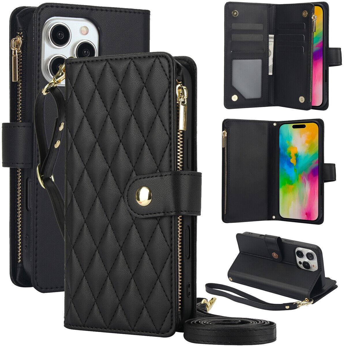HISTORYOO For iPhone 17 Pro Max 16 15 Plus 14 13 12 Pro Wallet Case Crossbody PU Leather Cash Slot Zipper Purse with Credit Card Slot Holder Carrying Handbag Stand Phone CaseAdjustable Lanyard Detachable Strap Wrist for Women Ladies HISTORYOO For iPhone 17 Pro Max 16 15 Plus 14 13 12 Pro Wallet Case Crossbody PU Leather Cash Slot Zipper Purse with Credit Card Slot Holder Carrying Handbag Stand Phone CaseAdjustable Lanyard Detachable Strap Wrist for Women Ladies