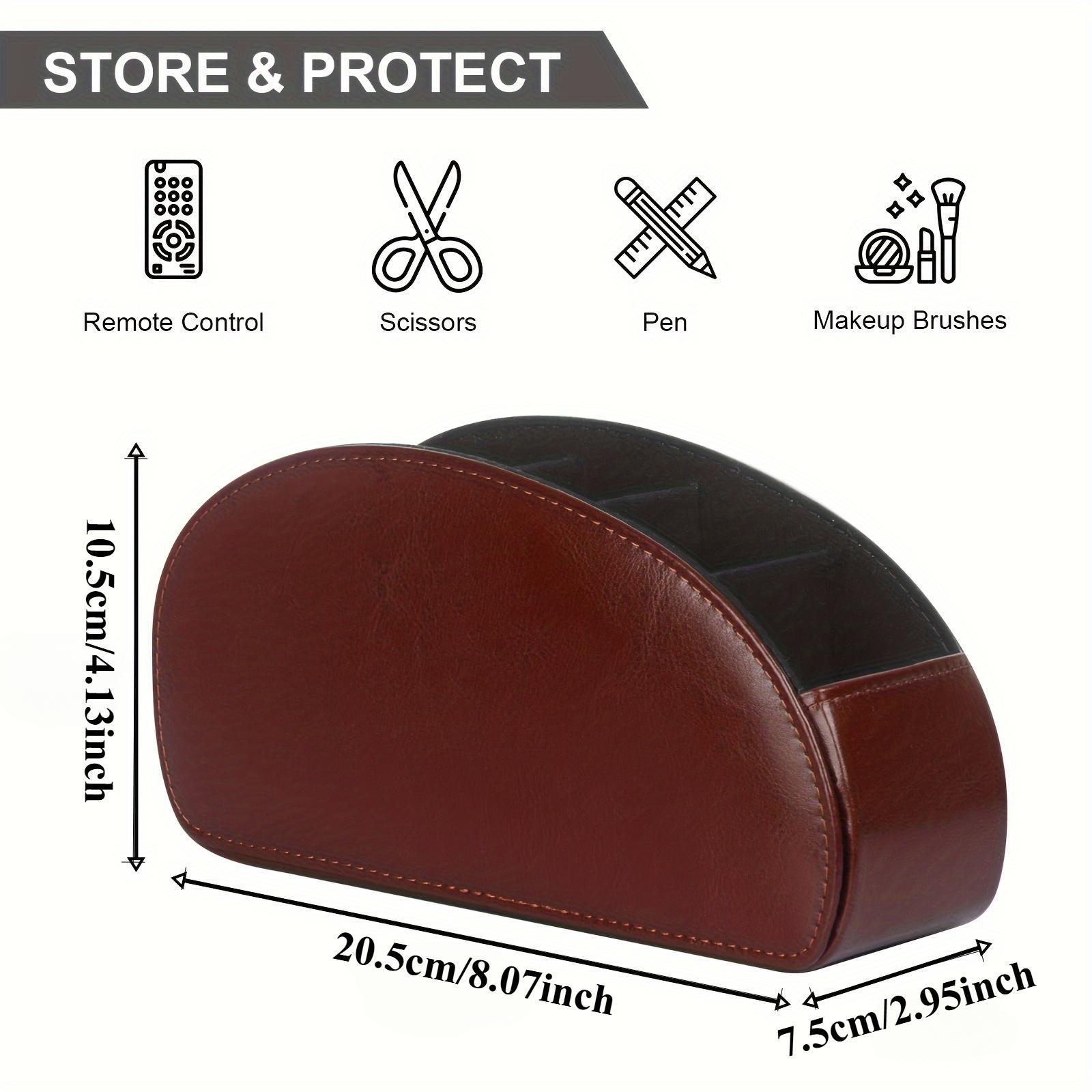 Remote Control Holder, 1 Piece Remote Control Holder with 5 Compartments, Desktop Storage Box for TV, DVD, Blu-Ray, Media Player, Heater Controllers