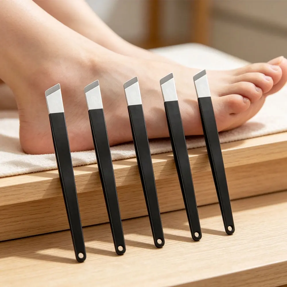 5pcs Stainless Steel Pedicure Knife Set, Professional Foot Care Tool Kit, Sharp Blades for Dead Skin, Callus, Corn Removal