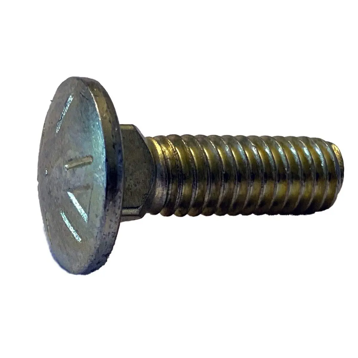 3724C8 3/8"-16 x 1-1/2" Carriage Bolt Grade 8 Fully Threaded Zinc Yellow (Pack of 10)
