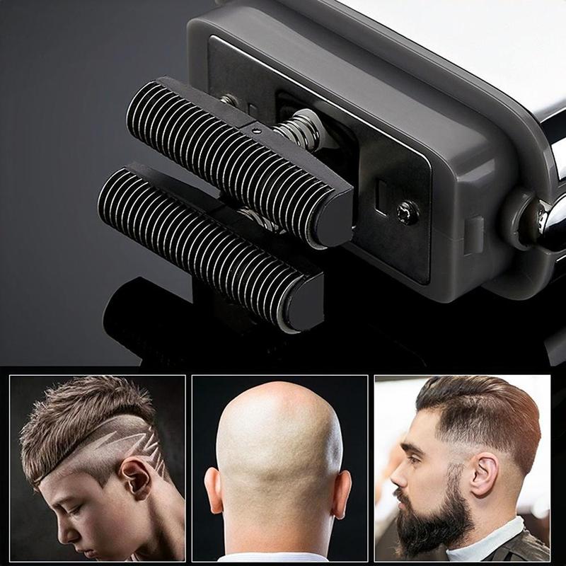 2 in 1 Electric Foil & Bald Shavers, 1 Box Rechargeable Men's Beard Shaver, Portable Reciprocating Razor Blade & Pop-Up Beard Trimmer for Home & Travel, Cordless Portable Shaver