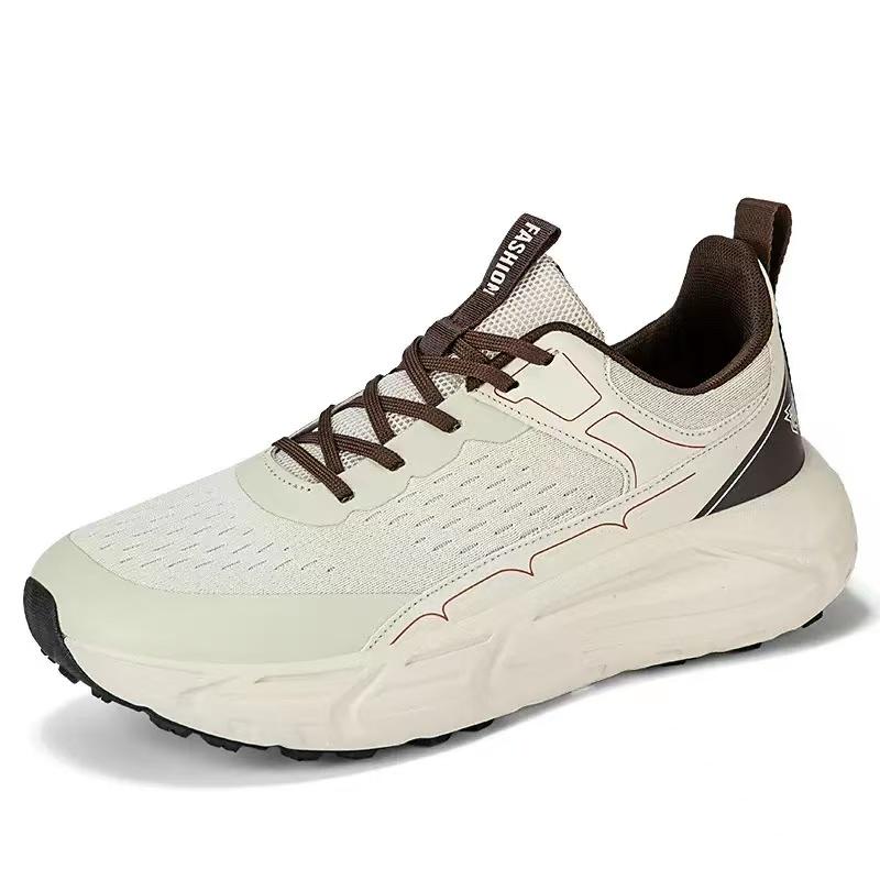 Men's  Chunky Running Sneakers, Breathable Mesh Upper, Ultra-Cushioned Thick Sole, Casual Athletic Shoes for American Runners